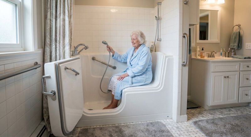 Elderly Bathtub Installation detail